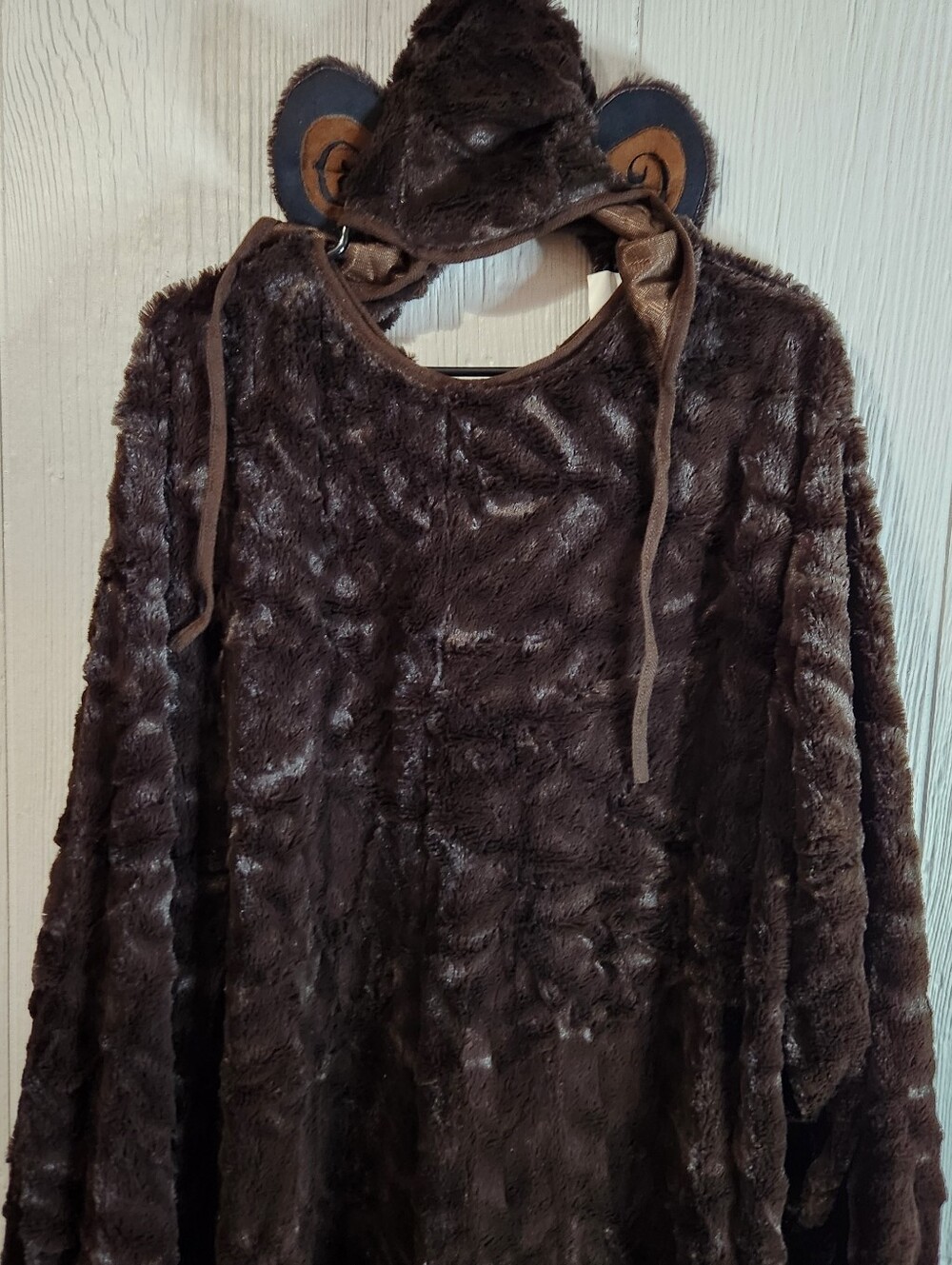 Adult Monkey costume size L onesie plus ears